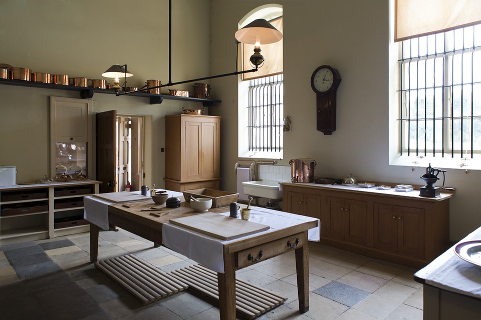 wooden house kitchen